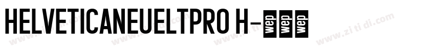 HELVETICANEUELTPRO H字体转换